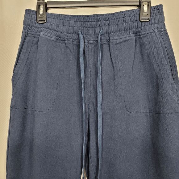 Area Stars Navy Blue Ali Cropped Drawstring Pant Small - Picture 3 of 7
